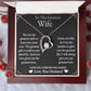 To The Greatest Wife - Forever love necklace (White/Yellow Gold)