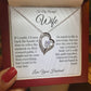 To My Wife - Forever Hand in Hand - Forever Love Necklace