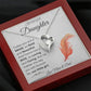 To My Daughter - Today you are a Bride - Forever love necklace