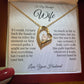 To My Wife - Forever Hand in Hand - Forever Love Necklace