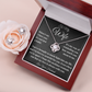 To My Wife - My Love is always with you - Love Knot Necklace W/free earrings