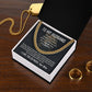 To My Husband- Hear your ROAR- Cuban Link Necklace (Gold/Stainless Steel)