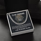 To My Husband- Hear your ROAR- Cuban Link Necklace (Gold/Stainless Steel)
