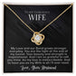 To My Wife - Our Love And Bond - Love Knot (Yellow/White Gold)