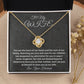 To My Wife - Heart of our home - Love Knot Necklace