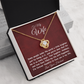 To My Wife - My World is Brighter - Love Knot Necklace