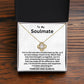 To My Soulmate - Fate brought us together - Love Knot Necklace