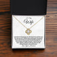 To My Wife - My Love is Yours - Love Knot Necklace