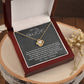 To My Wife - Heart of our home - Love Knot Necklace