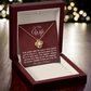 To My Wife - My World is Brighter - Love Knot Necklace
