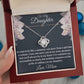 To My Daughter - What feels like a moment- Love Knot Necklace