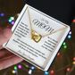 To My Mom - Tied at the Heart - Locking Hearts Necklace