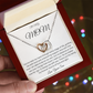 To My Mom - My Love and Light - Interlocking Hearts Necklace