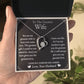 To The Greatest Wife - Forever love necklace (White/Yellow Gold)