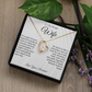 To My Wife - Forever Hand in Hand - Forever Love Necklace